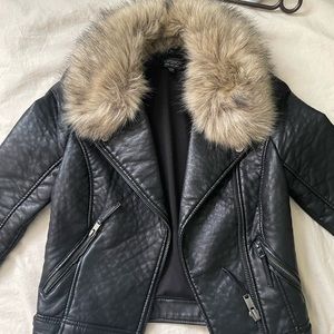 Topshop Faux Leather Jacket